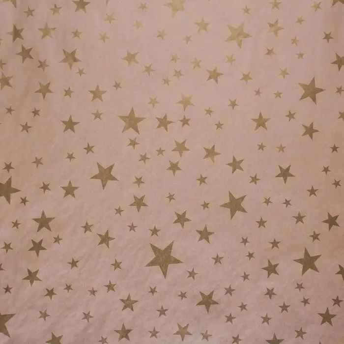 Бумага упаковочная крафтовая &laquo;Звёзды&raquo;, 70&times;100 см