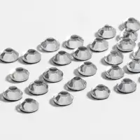 Стразы термоклеевые &laquo;Круг&raquo;, стеклянные, d=4 мм, 100 шт., цвет серебряный