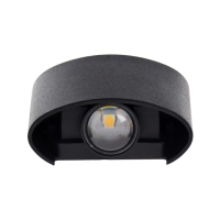 Светильник фасадный &laquo;Полусфера&raquo;, FSD-075, 2 Вт, 3000К, 1 луч, IP65, 220 В, пластик, черный   1008420