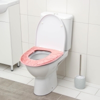 Чехол на сиденье для унитаза на липучках Доляна &laquo;Фили&raquo;, цвет МИКС