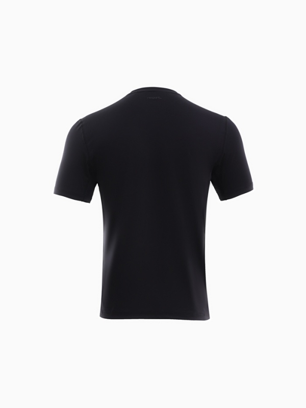 Футболка мужская Resport, р. 46, цвет чёрный, базовая, со вставками