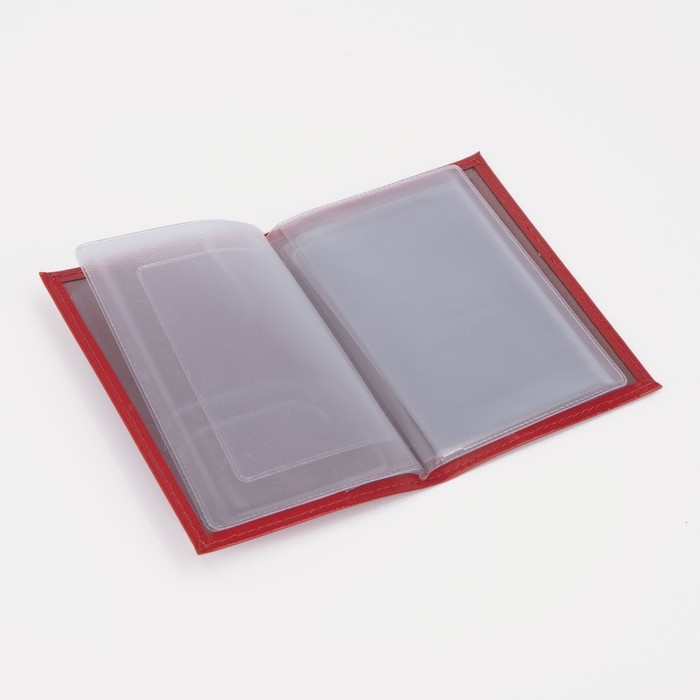 Обложка для автодокументов, цвет алый Обложка для автодокументов, цвет алый