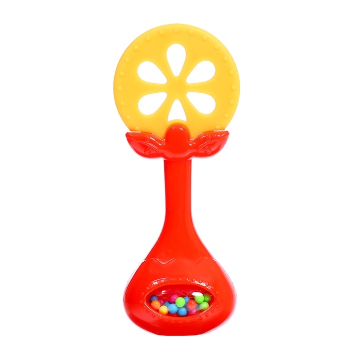 Набор погремушек с прорезывателем для зубов &laquo;Фруктики. Апельсин&raquo;, 4 шт