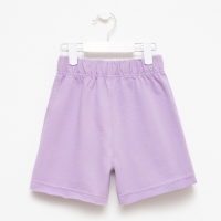 Костюм детский (футболка, шорты) MINAKU: Casual Collection цвет лиловый, рост 104