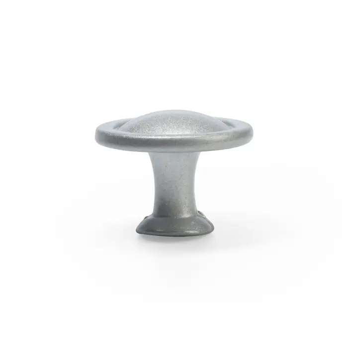 Ручка-кнопка ТУНДРА РК118SN, d=30 мм, матовый никель