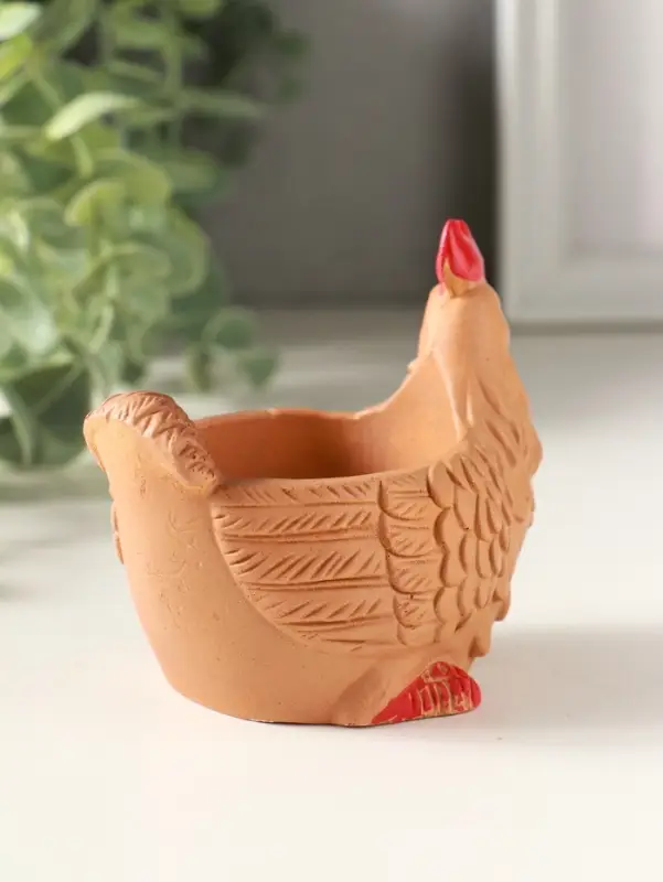 Подставка для мелочей &laquo;Курица&raquo; 8&times;9&times;6 см, мультиколор, гипс