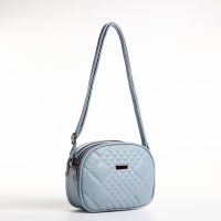 Сумка женская кросс-боди на молнии, цвет серо-голубой Сумка женская кросс-боди на молнии, цвет серо-голубой