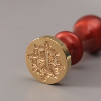 Печать для сургуча с пластиковой ручкой "Буква B на вензеле" 2,5х2,5х6,3 см