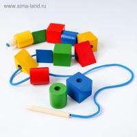 Шнуровка &laquo;Разноцветные геометрические фигуры&raquo;, 12 шт.