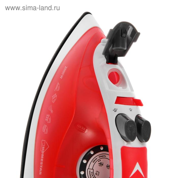 Утюг HOMESTAR HS-4003, 2000 Вт, керамическая подошва, 200 мл, бело-красный Утюг HOMESTAR HS-4003, 2000 Вт, керамическая подошва, 200 мл, бело-красный