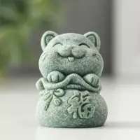 Сувенир песчаник "Манэки-нэко" набор 4 шт 4,3х4х5,5 см