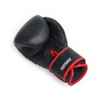 Боксерские перчатки FIGHT EMPIRE, ART, натуральная кожа, чёрные, размер 12 oz