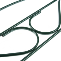 Ограждение декоративное, 37 &times; 325 см, 5 секций, металл, зелёное, &laquo;Узкий мини&raquo;, Greengo