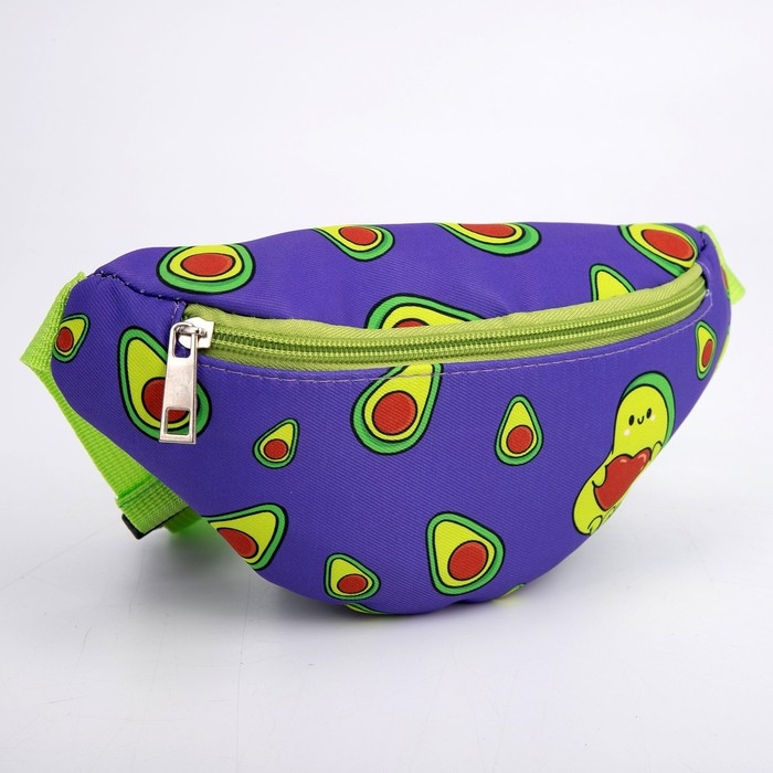 Сумка детская для девочки поясная &laquo;Авокадо&raquo; 20 см х 10 см х 6 см