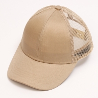 Кепка детская для девочки с сеткой, цвет бежевый, р-р 54