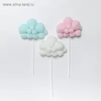 Топпер для торта &laquo;Облачко&raquo;, 17&times;9 см, цвет МИКС