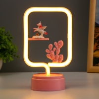 Ночник "Единорог" LED 4000К 2хАА розовый 20х8,5х8,5см RISALUX Ночник "Единорог" LED 4000К 2хАА розовый 20х8,5х8,5см RISALUX