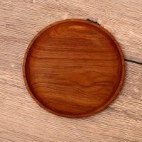 Тарелка 20х20х2 см, тиковое дерево