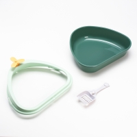 Туалет с бортом треугольный 47 х 41 х 19,5 см, зелёный Туалет с бортом треугольный 47 х 41 х 19,5 см, зелёный