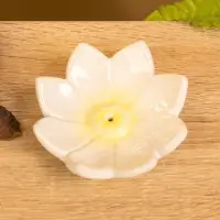 Подставка под благовония "Цветок лотоса" керамика, цв. МИКС, 9,5х9,5х3 см
