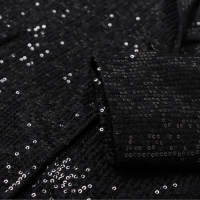 Пиджак женский с пайетками MIST р. 46, черный