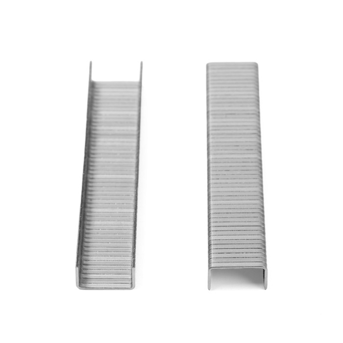 Скобы для мебельного степлера ТУНДРА, закалённые, тип 140, 6 мм, 1000 шт