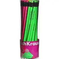 Карандаш чернографитный ErichKrause &laquo;JOY&raquo;, HB, грифель d=2.2 мм, пластик, круглый, в тубусе, неон МИКС