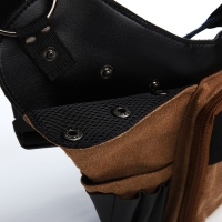 Поясная сумка на молнии, 3 наружных кармана, зацеп на бедро, цвет коричневый Поясная сумка на молнии, 3 наружных кармана, зацеп на бедро, цвет коричневый