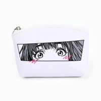 Кошелёк молодёжный &laquo;Аниме&raquo; черно-белый, 11 х 7 см