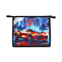 Папка для тетрадей А5, 243x200x80 мм, deVENTE "Fast Or Last", молния сверху, пластиковая, для мальчика