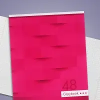 Тетрадь 48 листов в клетку Calligrata &laquo;Мозаика&raquo;, обложка мелованный картон, блок №2, белизна 75% (серые листы), МИКС