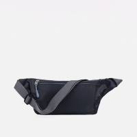 Поясная сумка на молнии, наружный карман, разъем для USB, цвет тёмно-серый Поясная сумка на молнии, наружный карман, разъем для USB, цвет тёмно-серый