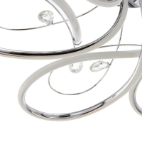 Светильник c ПДУ 69539/1 LED 102Вт диммер хром 71х71х17 см BayerLux