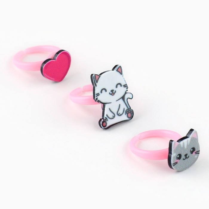 Кольцо 3 шт с тату «Будь самой красивой» 8 х 12 см Кольцо 3 шт с тату «Будь самой красивой» 8 х 12 см