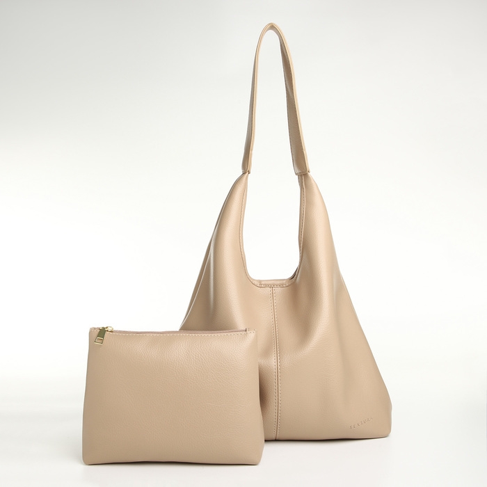 Сумка женская на магните TEXTURA, средний размер, цвет молочный Сумка женская на магните TEXTURA, средний размер, цвет молочный