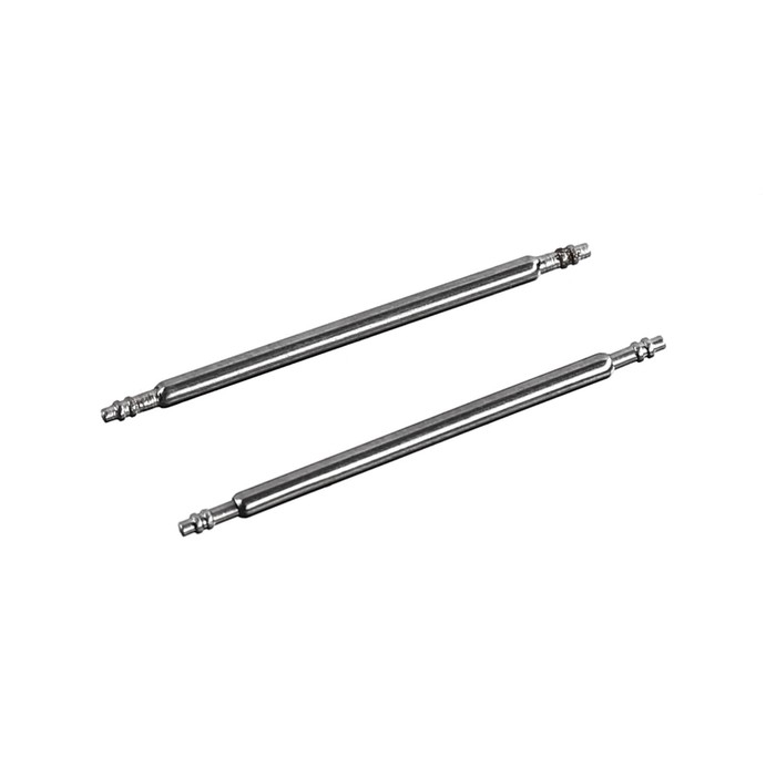 Ремешок для часов, 24 мм, l-17.3 см , шпиньки в комплекте,  серебристый