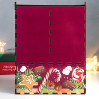 Чайный домик с ящиком "Пряничный дом" 20х15х8,5 см