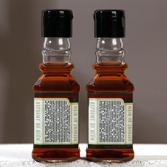 Подарочный набор косметики «На удачу», гель для душа и шампунь для волос во флаконах виски, 2 х 100 мл, Новый Год Подарочный набор косметики «На удачу», гель для душа и шампунь для волос во флаконах виски, 2 х 100 мл, Новый Год