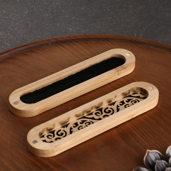 Набор благовоний с подставкой Набор благовоний с подставкой "Орнамент", чёрной