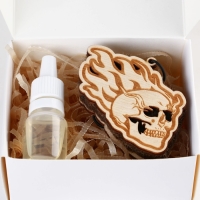 Набор &laquo;Отвлекись от суеты&raquo;, подвеска деревянная с пропиткой и ароматизатор, 10 мл