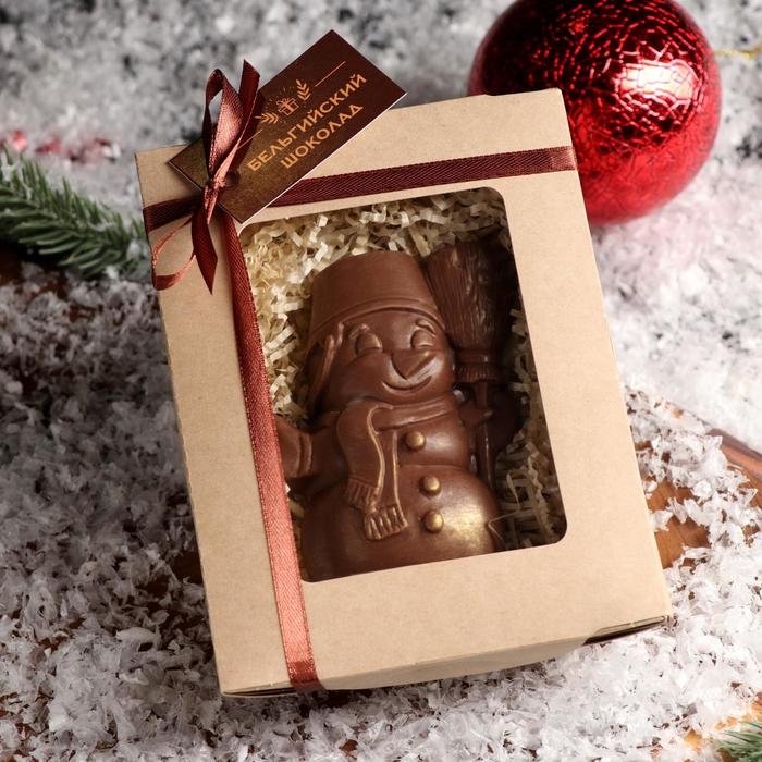 Шоколадная фигурка Шоколадная фигурка "Снеговик", 80 г