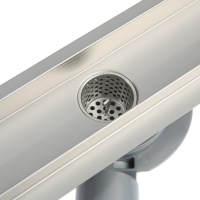 Трап линейный AFLORN AF20307-50, 500х70 мм, c флaнцeм своб. вращения 360&deg;, нерж. сталь