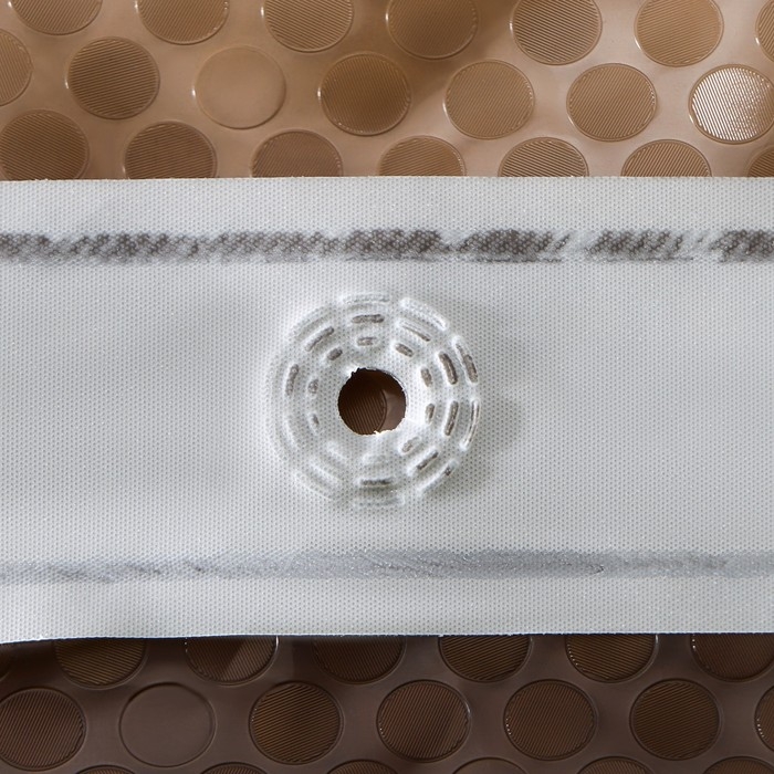 Штора для ванной Доляна &laquo;Диско 3D&raquo;, 180&times;180 см, EVA, цвет коричневый