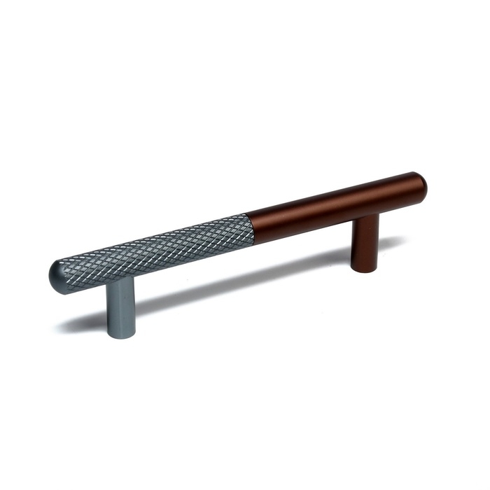 Ручка-рейлинг CAPPIO EPHRAM, м/о 96 мм, цвет серый/коричневый