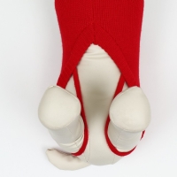 Свитер "Полоски", 3XL (ДС 46, ОШ 46, ОГ 38-64 см), красный