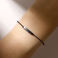 Браслет желаний &laquo;Гематит&raquo; куб на чёрной нити, длина регулируется