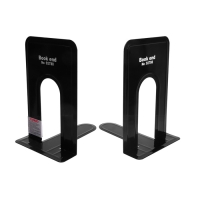 Держатель (ограничитель) подставка для книг 21х16х13 см, 2 штуки, металлические, чёрный Держатель (ограничитель) подставка для книг 21х16х13 см, 2 штуки, металлические, чёрный