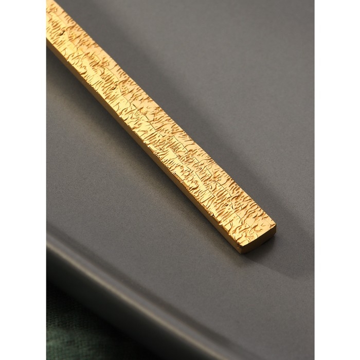 Ложка чайная из нержавеющей стали Magistro &laquo;Олин GOLD&raquo;, длина 16 см, на подвесе, цвет золотой