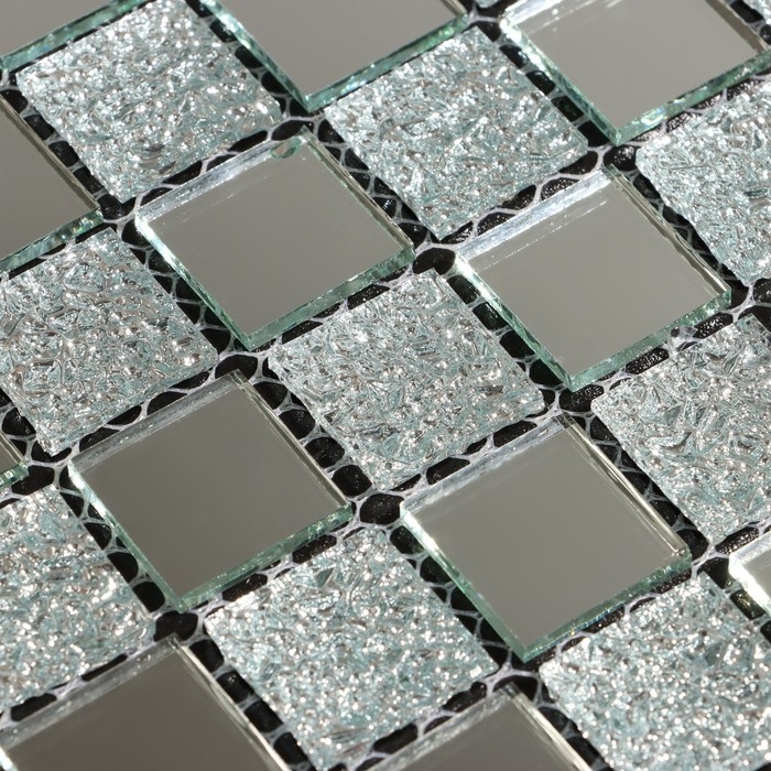 Панель самоклеящаяся 30*30см мозаика клетка серая Панель самоклеящаяся 30*30см мозаика клетка серая