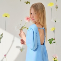 Платье для девочки MINAKU, цвет голубой, рост 146 см Платье для девочки MINAKU, цвет голубой, рост 146 см